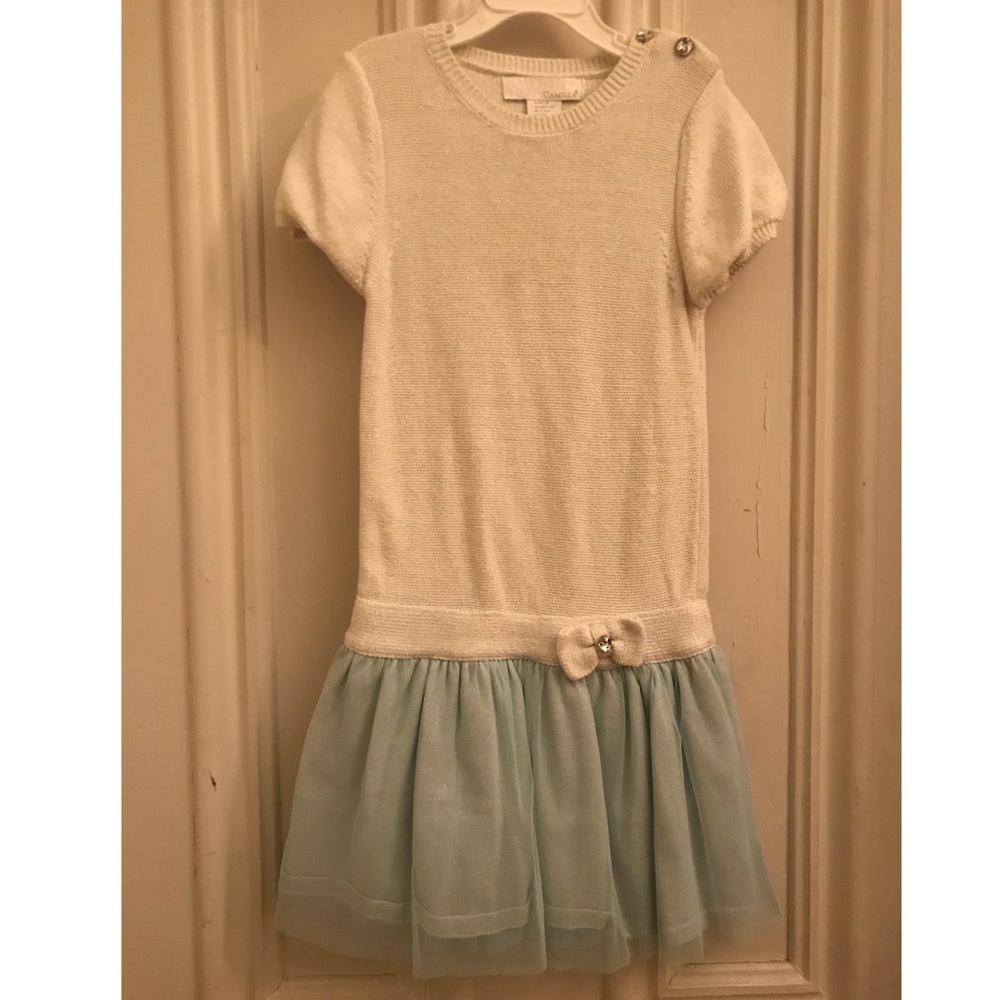 Girls Glittery Sweater Dress